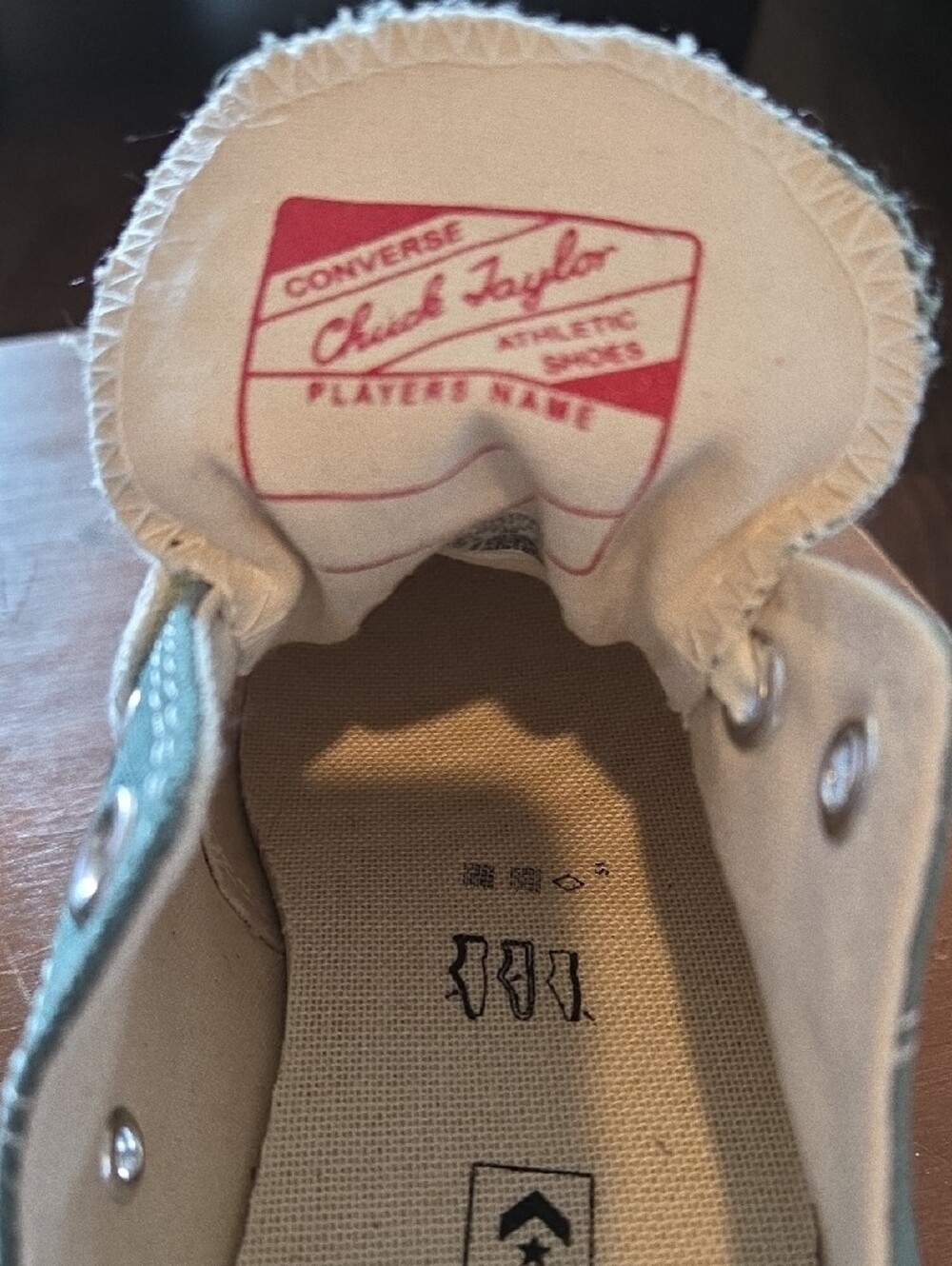 Brand New Converse Chuck Taylor Low Top Sneakers In RARE Medium Green Sz 5.5/7.5 - Picture 5 of 5